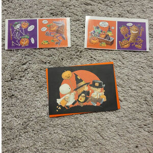Vintage Teenie Halloweenies Card & Sticker Set Morehead Current Inc Halloween